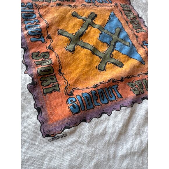 Vintage Sideout Sport USA Made Single Stitched White XL T-shirt - Picture 6 of 8